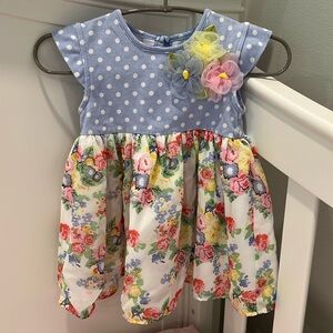 Like New Floral + Polka Dot Dress 🚭